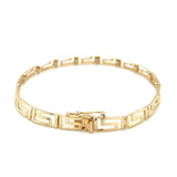 14k Yellow Gold Fancy Greek Key Motif Bracelet - Premium Bracelets - Just $861.99! Shop now at Pulse Designer Fashion