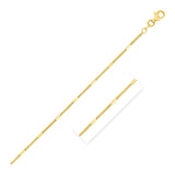 Diamond Cut Bar Links Pendant Chain in 14k Yellow Gold (1.3mm) - Premium Chains - Just $547.99! Shop now at Pulse Designer Fashion