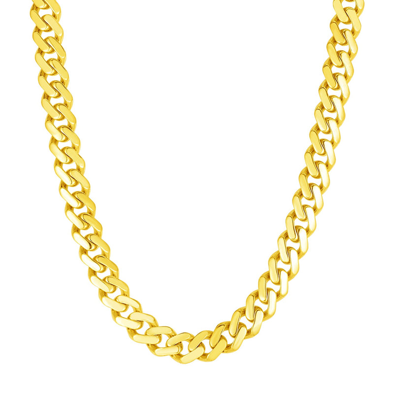 14k Yellow Gold 22 inch Polished Curb Chain Necklace - Premium Necklaces - Just $5147.99! Shop now at Pulse Designer Fashion