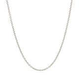 14k White Gold Round Cable Link Chain 1.9mm - Premium Chains - Just $533.99! Shop now at Pulse Designer Fashion