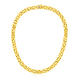 14k Yellow Gold Basket Weave Necklace - Premium Necklaces - Just $3677.99! Shop now at Pulse Designer Fashion