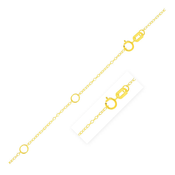 Double Extendable Piatto Chain in 14k Yellow Gold (1.2mm) - Premium Chains - Just $176.99! Shop now at Pulse Designer Fashion