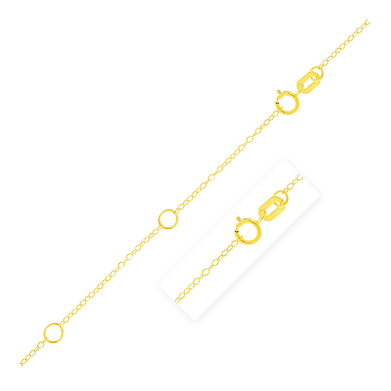 Double Extendable Piatto Chain in 14k Yellow Gold (1.2mm) - Premium Chains - Just $176.99! Shop now at Pulse Designer Fashion