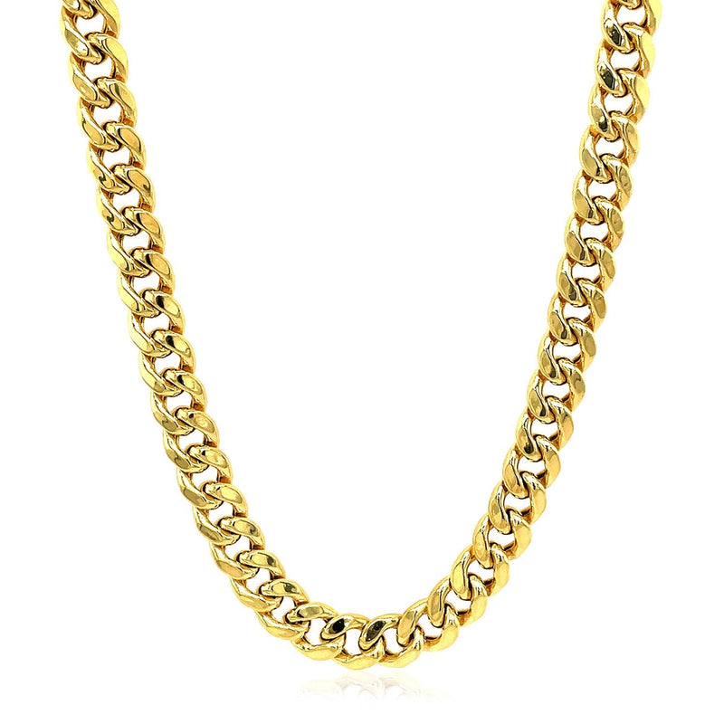 5.3mm 14k Yellow Gold Miami Cuban Semi Solid Chain - Premium Chains - Just $3248.99! Shop now at Pulse Designer Fashion