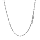 Double Extendable Cable Chain in 14k White Gold (1.9mm) - Premium Chains - Just $389.99! Shop now at Pulse Designer Fashion