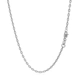 Double Extendable Cable Chain in 14k White Gold (1.9mm) - Premium Chains - Just $442.99! Shop now at Pulse Designer Fashion