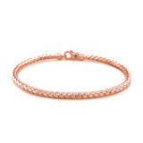 14k Rose Gold Fancy Weave Motif Bangle - Premium Bangles - Just $961.99! Shop now at Pulse Designer Fashion