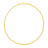 14k Yellow Gold Paperclip Chain Necklace - Premium Necklaces - Just $1639.99! Shop now at Pulse Designer Fashion