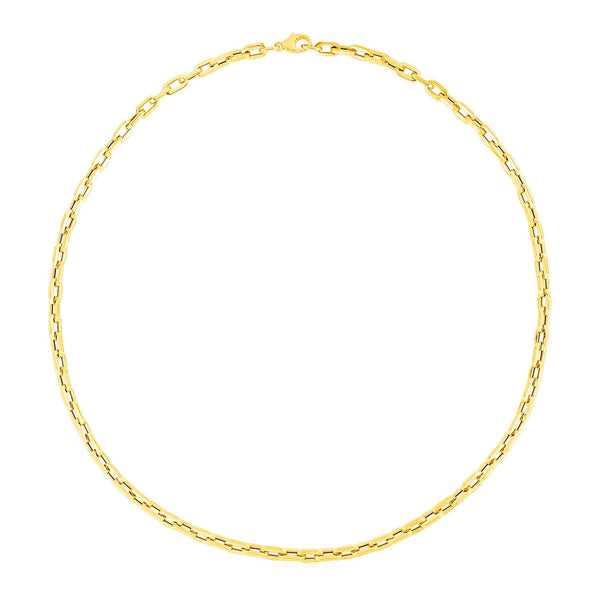 14k Yellow Gold Paperclip Chain Necklace - Premium Necklaces - Just $1639.99! Shop now at Pulse Designer Fashion