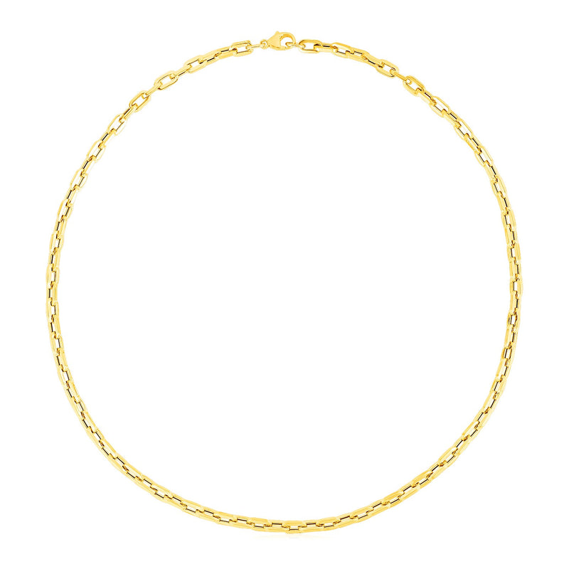 14k Yellow Gold Paperclip Chain Necklace - Premium Necklaces - Just $1639.99! Shop now at Pulse Designer Fashion