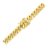 6.9mm 14k Yellow Gold Semi Solid Miami Cuban Chain - Premium Chains - Just $4225.99! Shop now at Pulse Designer Fashion