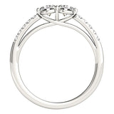 14k White Gold Two Stone Round Diamond Ring (5/8 cttw) - Premium Rings - Just $3712.99! Shop now at Pulse Designer Fashion