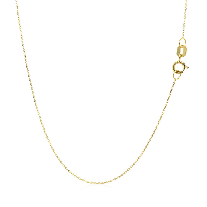 14k Yellow Gold Necklace with Moon - Premium Necklaces - Just $196.99! Shop now at Pulse Designer Fashion