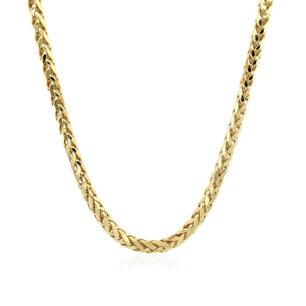 3.15mm 14k Yellow Gold Diamond Cut Round Franco Chain - Premium Chains - Just $1515.99! Shop now at Pulse Designer Fashion