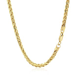 3.15mm 14k Yellow Gold Diamond Cut Round Franco Chain - Premium Chains - Just $1515.99! Shop now at Pulse Designer Fashion