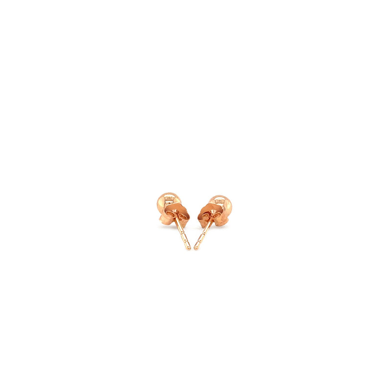 14k Rose Gold Ball Style Stud Earrings (4.0 mm) - Premium Earrings - Just $78.99! Shop now at Pulse Designer Fashion