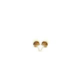 14k Yellow Gold Freshwater Cultured White Pearl Stud Earrings (4.0 mm) - Premium Earrings - Just $100.99! Shop now at Pulse Designer Fashion