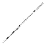 4.4mm Sterling Silver Rhodium Plated Round Box Chain - Premium Chains - Just $412.99! Shop now at Pulse Designer Fashion