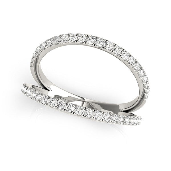 14k White Gold Diamond Split Band Ring (1/4 cttw) - Premium Rings - Just $1587.99! Shop now at Pulse Designer Fashion