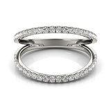 14k White Gold Diamond Split Band Ring (1/4 cttw) - Premium Rings - Just $1587.99! Shop now at Pulse Designer Fashion