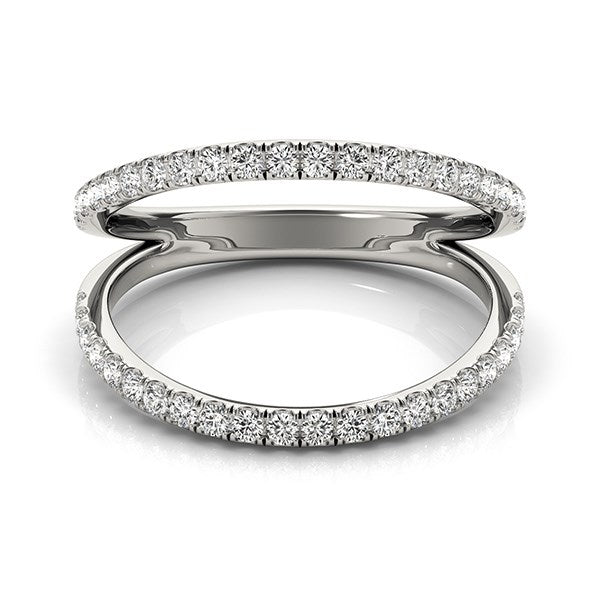 14k White Gold Diamond Split Band Ring (1/4 cttw) - Premium Rings - Just $1587.99! Shop now at Pulse Designer Fashion