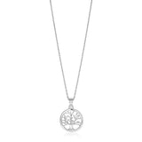 Sterling Silver inch Round Tree of Life Necklace - Premium Necklaces - Just $49.99! Shop now at Pulse Designer Fashion