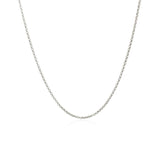 14k White Gold Diamond Cut Rolo Chain 1.1mm - Premium Chains - Just $271.99! Shop now at Pulse Designer Fashion