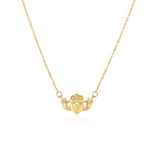 14k Yellow Gold Pendant with Claddagh Symbol - Premium Pendants - Just $229.99! Shop now at Pulse Designer Fashion