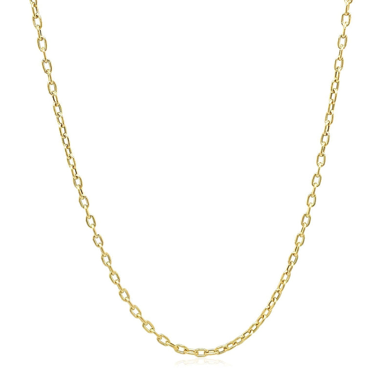 Double Extendable Cable Chain in 14k Yellow Gold (1.9mm) - Premium Chains - Just $434.99! Shop now at Pulse Designer Fashion