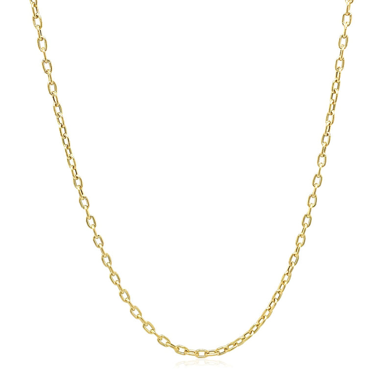 Double Extendable Cable Chain in 14k Yellow Gold (1.9mm) - Premium Chains - Just $389.99! Shop now at Pulse Designer Fashion