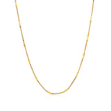 Bar Links Saturn Chain in 14k Yellow Gold (2.5mm) - Premium Chains - Just $400.99! Shop now at Pulse Designer Fashion