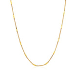 Bar Links Saturn Chain in 14k Yellow Gold (2.5mm) - Premium Chains - Just $400.99! Shop now at Pulse Designer Fashion