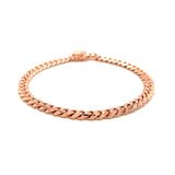 6.0mm 14k Rose Gold Classic Miami Cuban Solid Bracelet - Premium Bracelets - Just $2982.99! Shop now at Pulse Designer Fashion