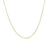 14k Yellow Gold Diamond Cut Cable Link Chain 0.8mm - Premium Chains - Just $173.99! Shop now at Pulse Designer Fashion