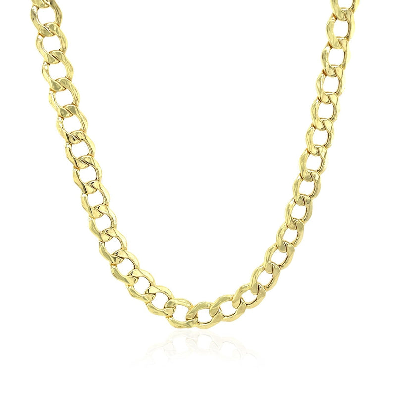 5.3mm 10k Yellow Gold Curb Chain - Premium Chains - Just $817.99! Shop now at Pulse Designer Fashion