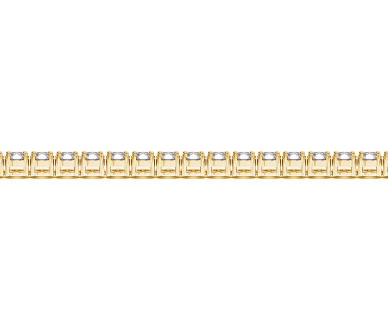 14k Yellow Gold Round Diamond Tennis Bracelet (10 cttw) - Premium Bracelets - Just $35767.99! Shop now at Pulse Designer Fashion