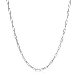 14k White Gold Adjustable Paperclip Chain 1.5mm - Premium Chains - Just $457.99! Shop now at Pulse Designer Fashion