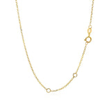 14k Yellow Gold 17 inch Necklace with Round Onyx - Premium Necklaces - Just $420.99! Shop now at Pulse Designer Fashion