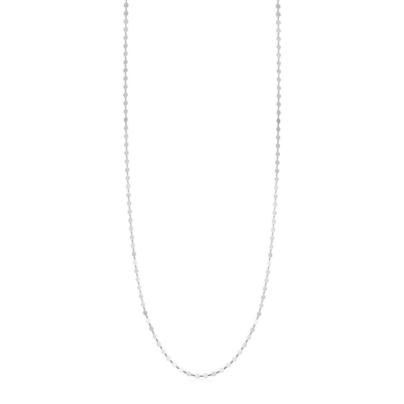 Sterling Silver Mirror Link Necklace - Premium Necklaces - Just $98.99! Shop now at Pulse Designer Fashion