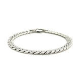 14K White Gold Cuban Link Bracelet - Premium Bracelets - Just $966.99! Shop now at Pulse Designer Fashion