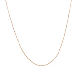 14k Rose Gold Diamond Cut Cable Link Chain 0.7mm - Premium Chains - Just $92.99! Shop now at Pulse Designer Fashion