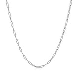 14K White Gold Fine Paperclip Chain (1.5mm) - Premium Chains - Just $306.99! Shop now at Pulse Designer Fashion