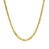 2.7mm 14k Yellow Gold Diamond Cut Round Franco Chain - Premium Chains - Just $767.99! Shop now at Pulse Designer Fashion