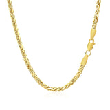 2.7mm 14k Yellow Gold Diamond Cut Round Franco Chain - Premium Chains - Just $767.99! Shop now at Pulse Designer Fashion