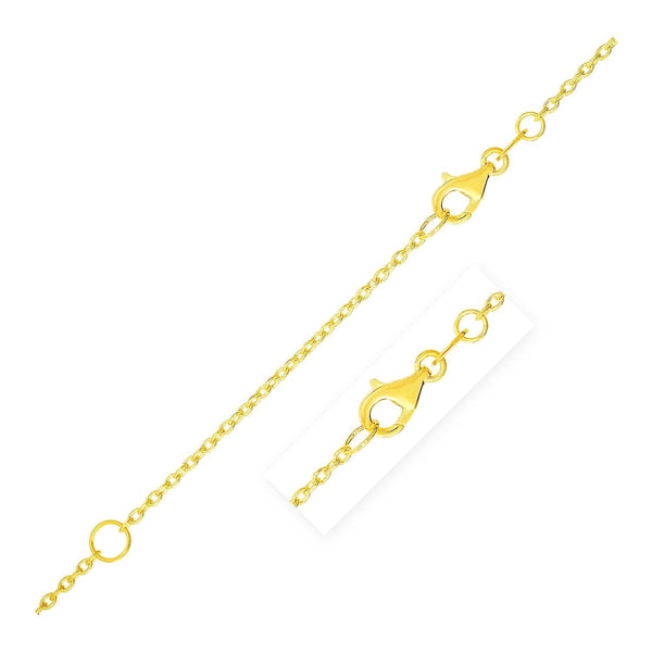 Extendable Cable Chain in 14k Yellow Gold (1.5mm) - Premium Chains - Just $442.99! Shop now at Pulse Designer Fashion