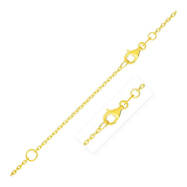 Extendable Cable Chain in 14k Yellow Gold (1.5mm) - Premium Chains - Just $424.99! Shop now at Pulse Designer Fashion