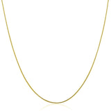 14k Yellow Gold Thin Motif Round Omega Necklace - Premium Necklaces - Just $807.99! Shop now at Pulse Designer Fashion