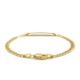 14k Yellow Gold Curb Link Style Children's ID Bracelet - Premium Bracelets - Just $483.99! Shop now at Pulse Designer Fashion