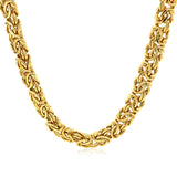 14k Yellow Gold Byzantine Motif Chain Necklace - Premium Necklaces - Just $2646.99! Shop now at Pulse Designer Fashion