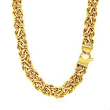 14k Yellow Gold Byzantine Motif Chain Necklace - Premium Necklaces - Just $2748.99! Shop now at Pulse Designer Fashion